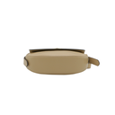 Prada Arqué leather shoulder bag with flap Camel