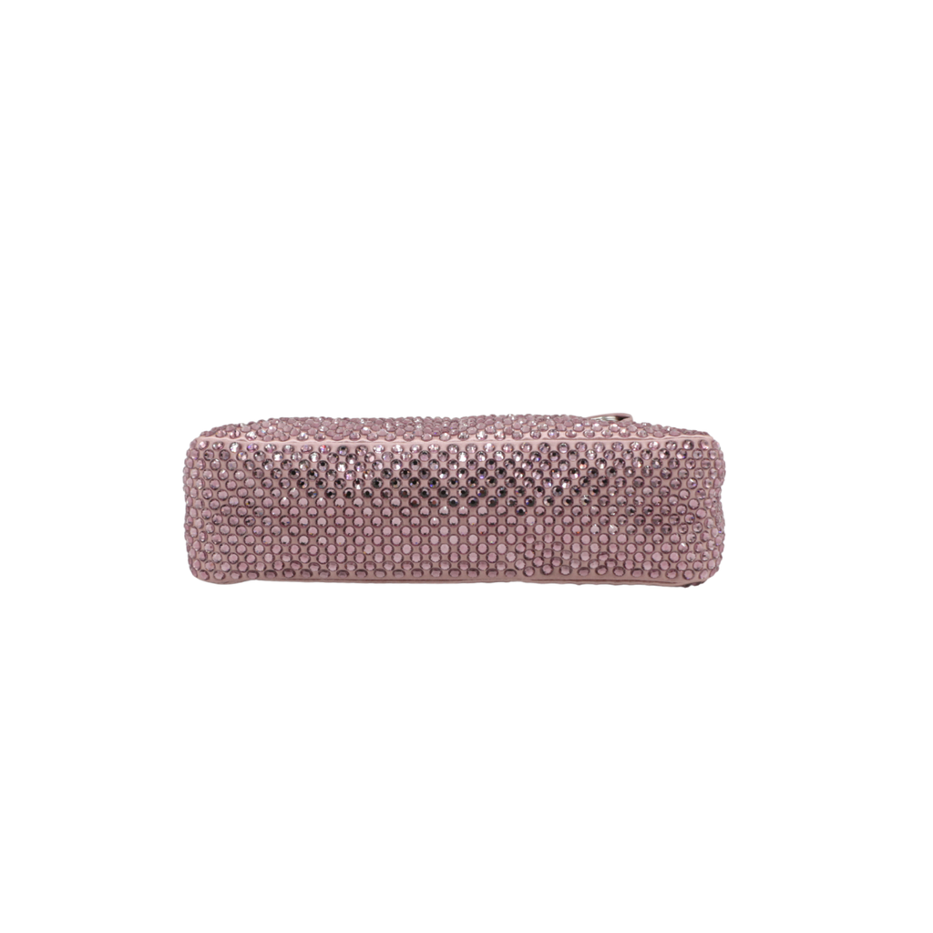 Prada Re-Edition 2000 Satin Crystal Mini Bag Pink