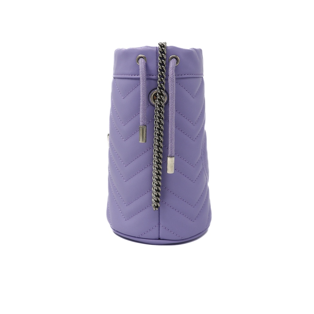 Gucci GG Marmont Small Bucket Bag Baby Purple 575163