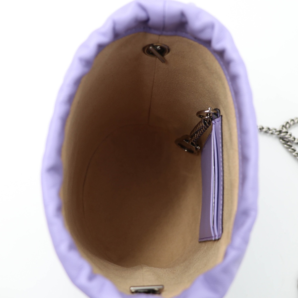 Gucci GG Marmont Small Bucket Bag Baby Purple 575163