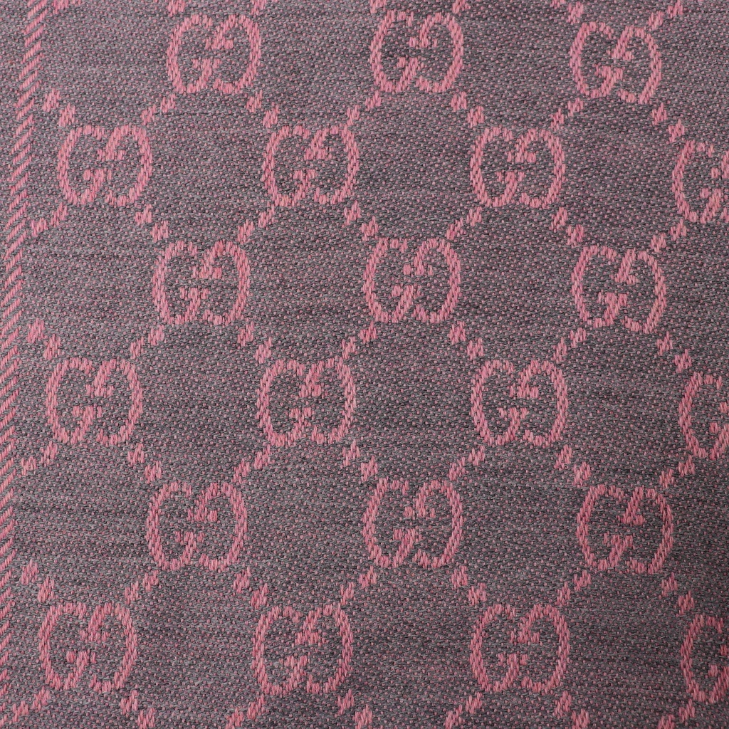 Gucci GG Wool Scarf Pink 133483