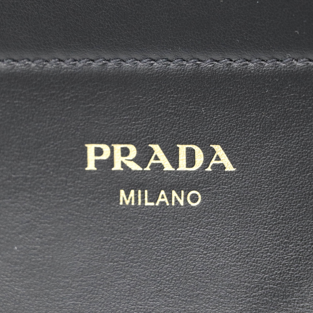 Prada Enchaine Medium Leather Bag Black