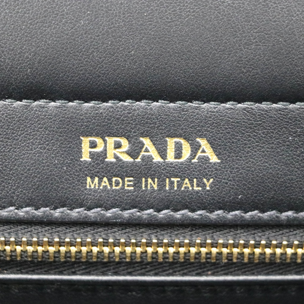 Prada Enchaine Medium Leather Bag Black