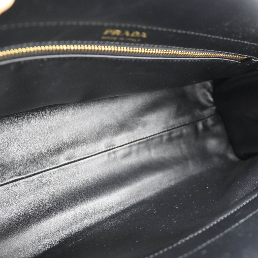 Prada Enchaine Medium Leather Bag Black