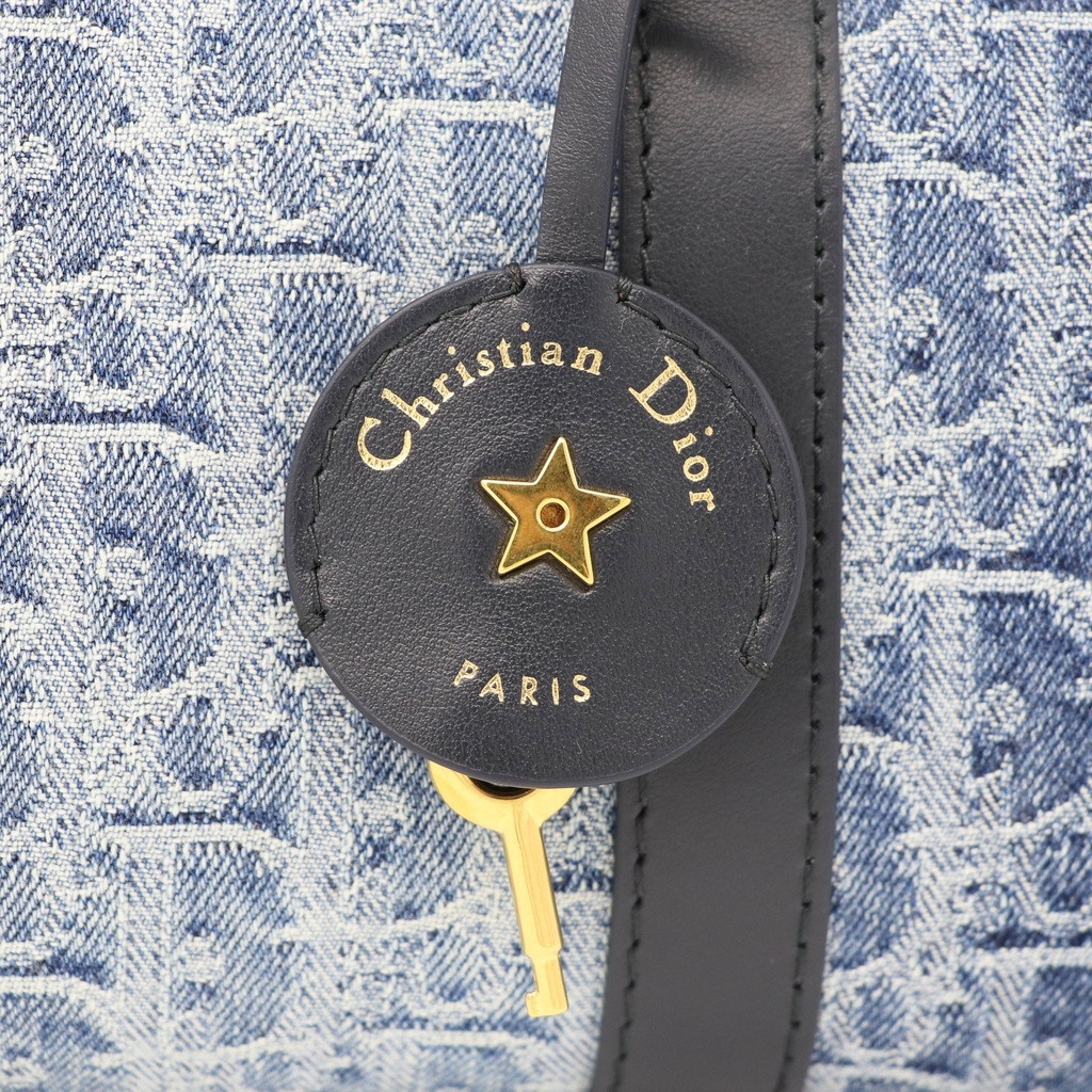 Christian Dior Groove 20 Bag Denim Oblique Jaquard