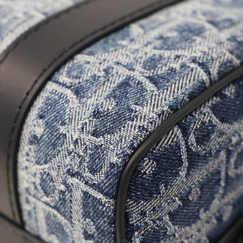 Christian Dior Groove 20 Bag Denim Oblique Jaquard
