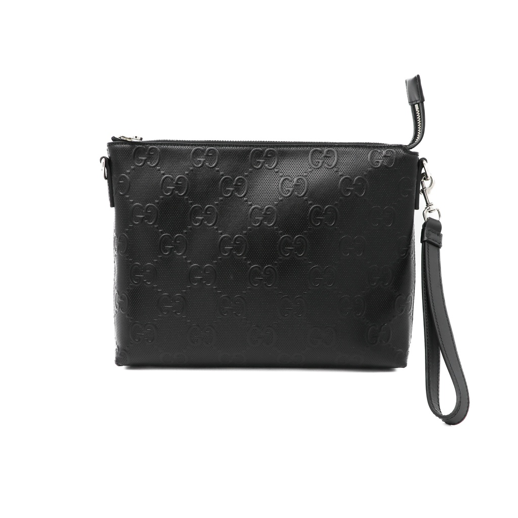Gucci GG Jumbo Medium Crossbody Bag Black 696009
