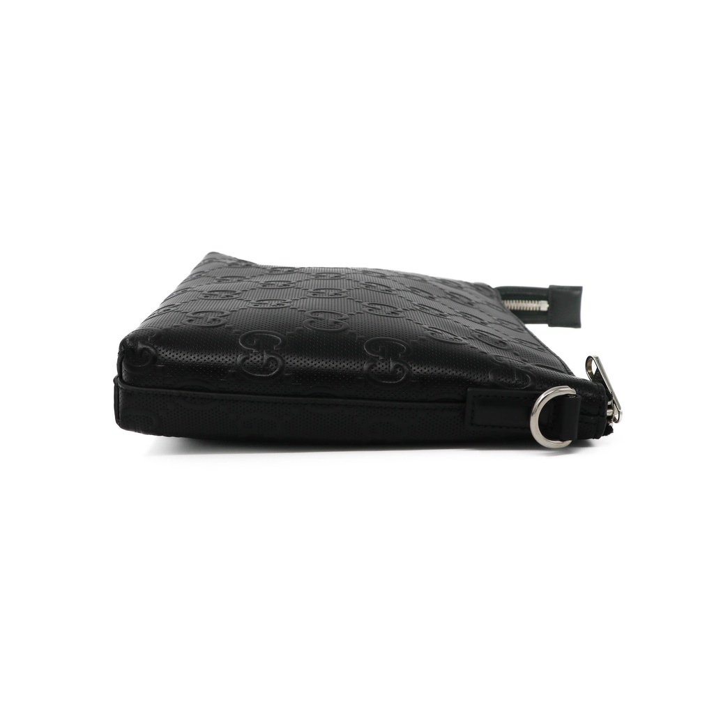 Gucci GG Jumbo Medium Crossbody Bag Black 696009