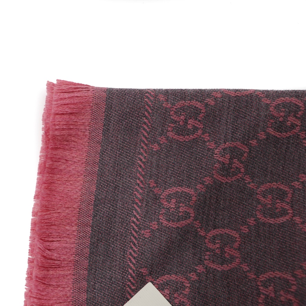 Gucci GG Wool Scarf Pink 133483
