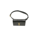 Yves Saint Laurent Kate Black Crocodile Embossed Leather Belt Bag