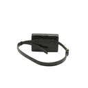 Yves Saint Laurent Kate Black Crocodile Embossed Leather Belt Bag