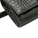 Yves Saint Laurent Kate Black Crocodile Embossed Leather Belt Bag
