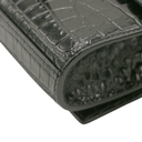Yves Saint Laurent Kate Black Crocodile Embossed Leather Belt Bag