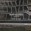 Yves Saint Laurent Kate Black Crocodile Embossed Leather Belt Bag