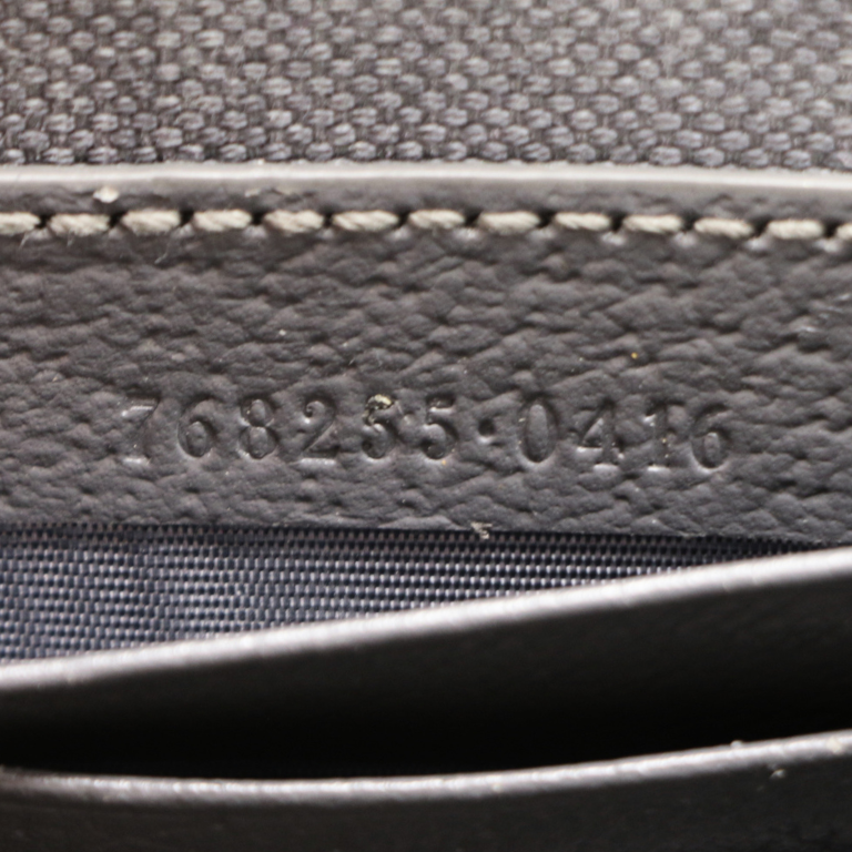 Gucci GG Supreme Grey trim medium pouch 768255