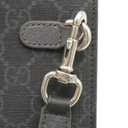 Gucci GG Supreme Grey trim medium pouch 768255