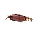 Christiano Dior Mini Pink Leather Saddle Bag