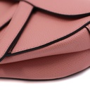 Christiano Dior Mini Pink Leather Saddle Bag