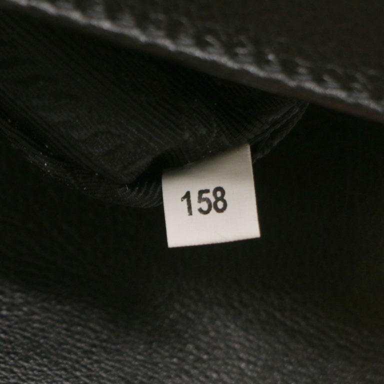 Prada Black Leather Diagramme Crossbody Bag