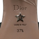 Christian Dior 30 Montaigne Heeled Slide Black In Size 37 1/2