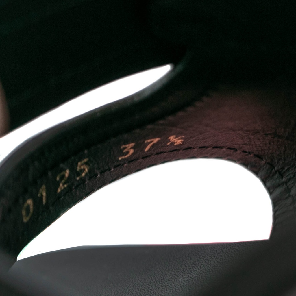 Christian Dior 30 Montaigne Heeled Slide Black In Size 37 1/2