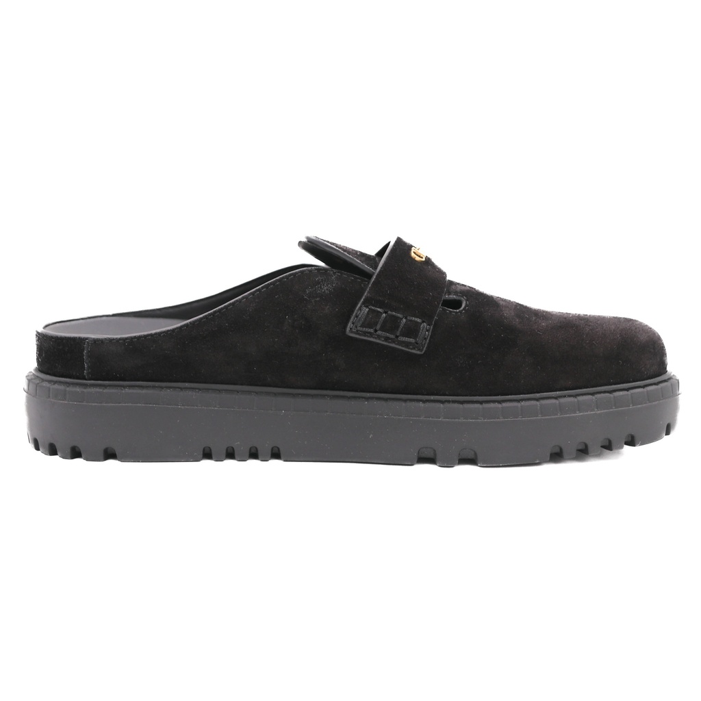 Christian Dior Boy Mule Black Suede Black Size 36 1/2