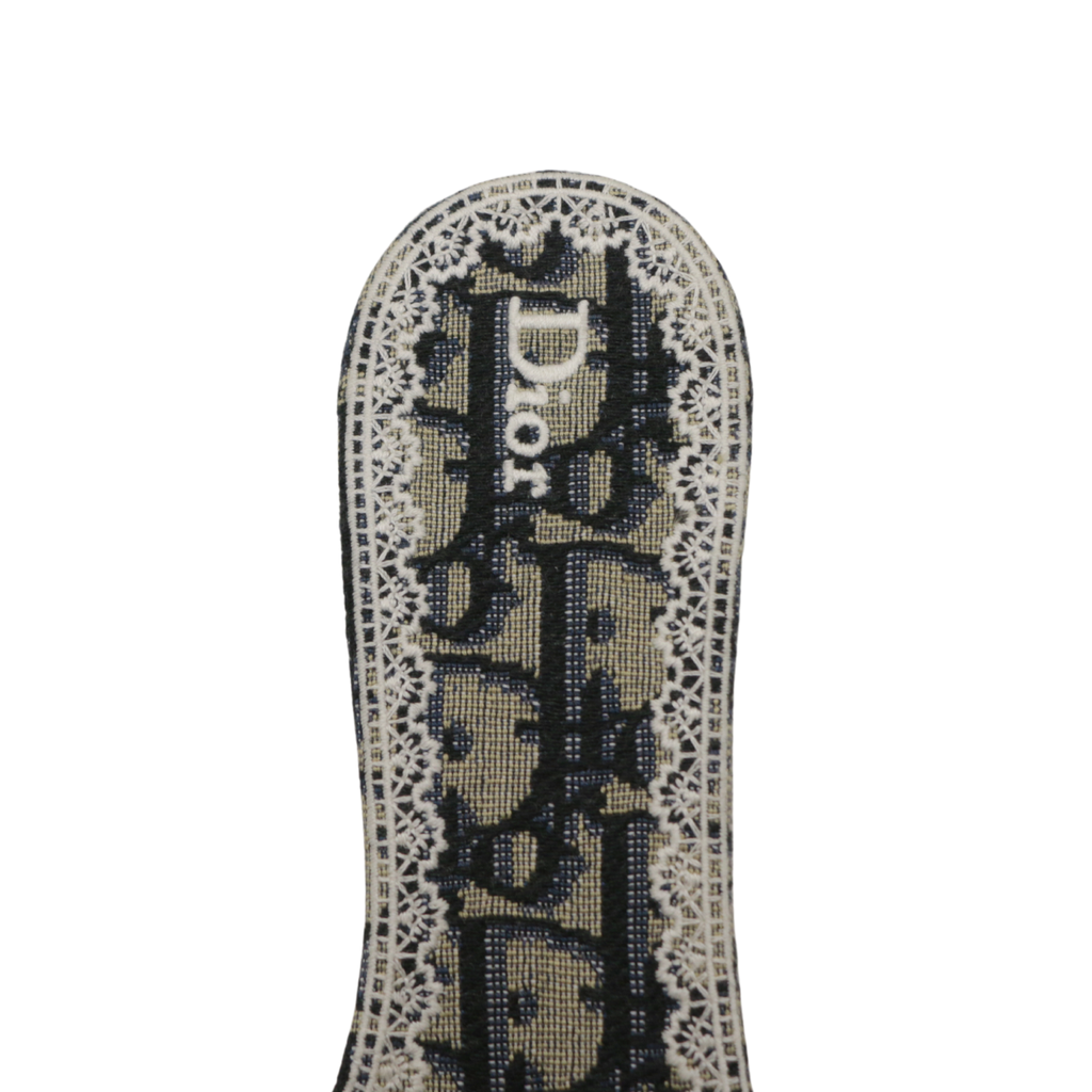 Christian Dior Dentelle Heeled Slide Size 38 1/2