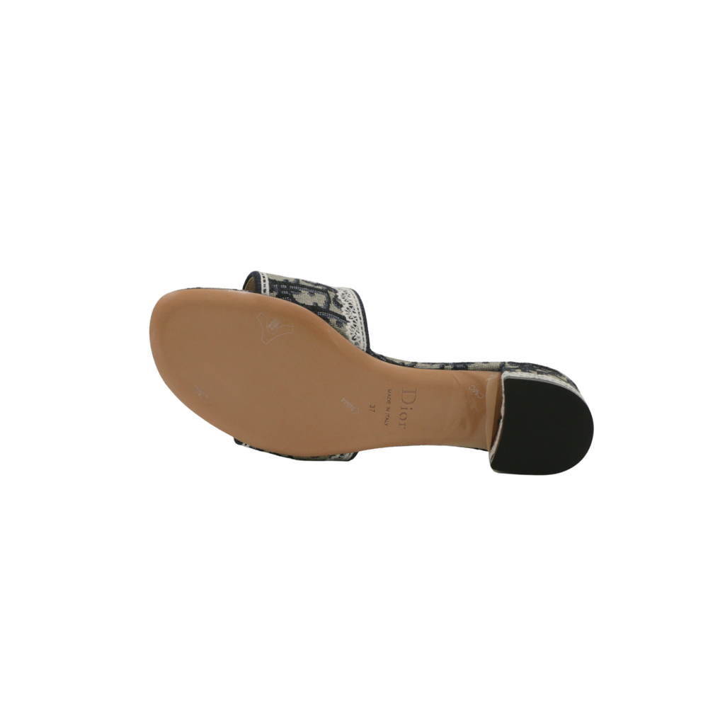Christian Dior Dentelle Heeled Slide Size 37