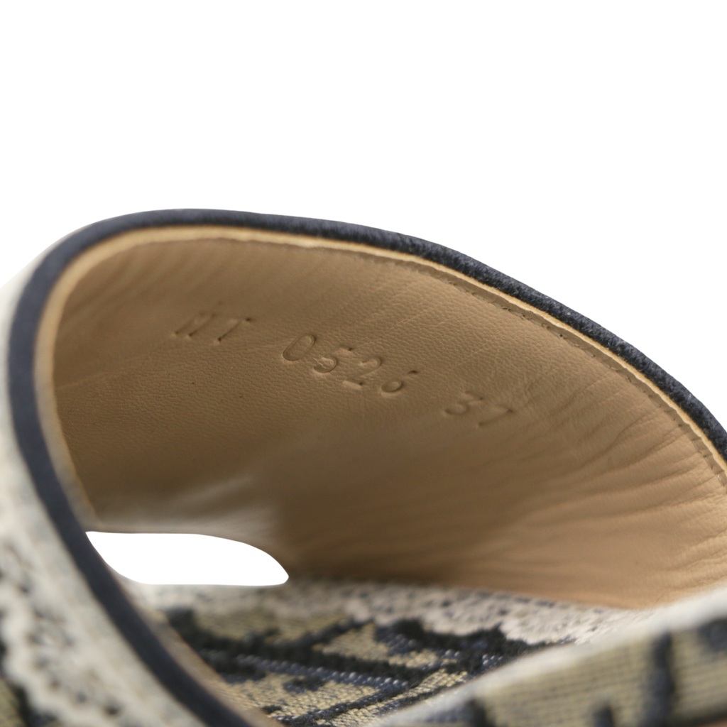 Christian Dior Dentelle Heeled Slide Size 37