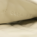 Christian Dior Cannage Slide White Quilted Cannage Lambskin Size 37