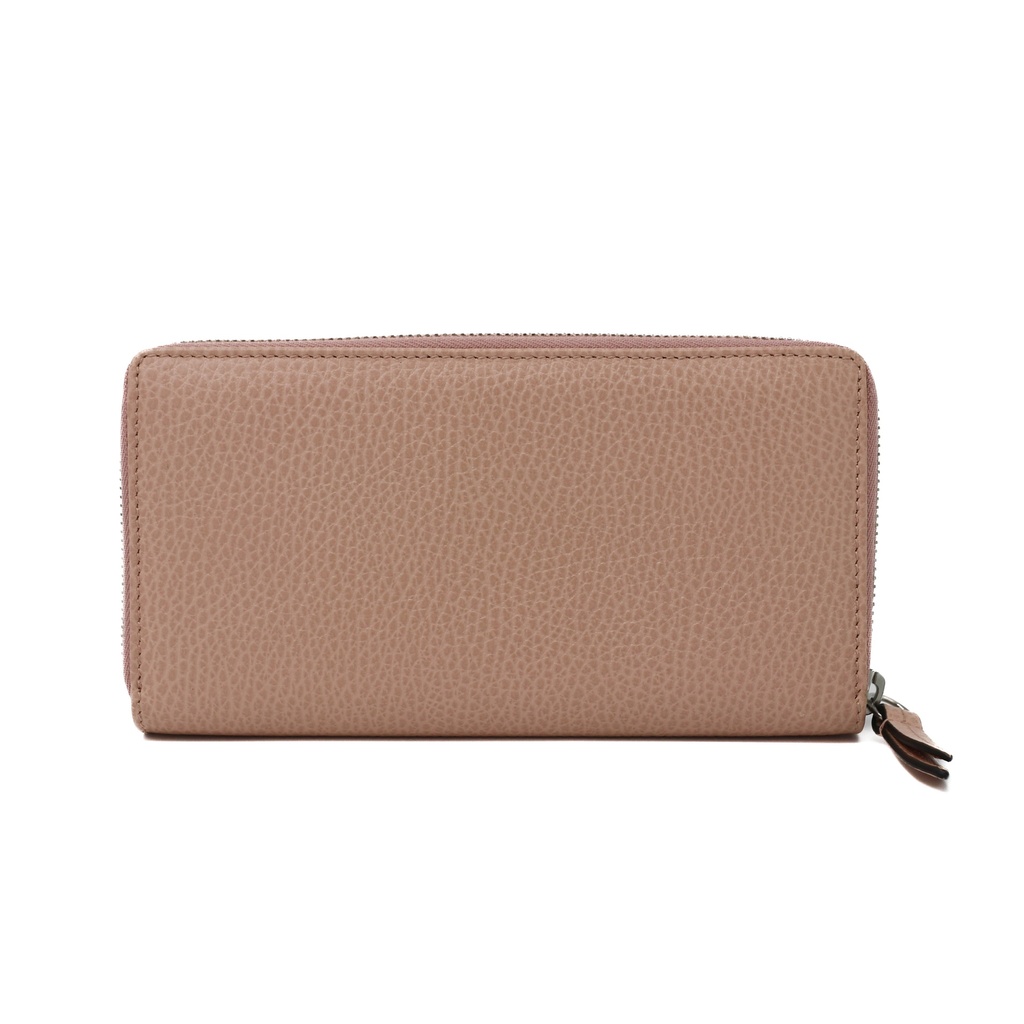 Gucci Bi-color GG Marmont zip around wallet Dusty Pink 456117