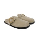 Christian Dior Médaillon Buckle Mule Trench Suede Calfskin Size 37 1/2