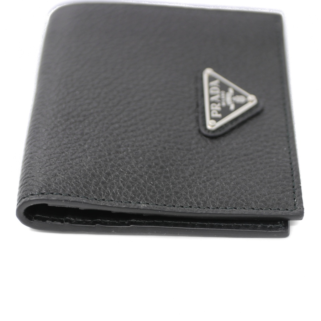 Prada Black Leather Bifold Wallet