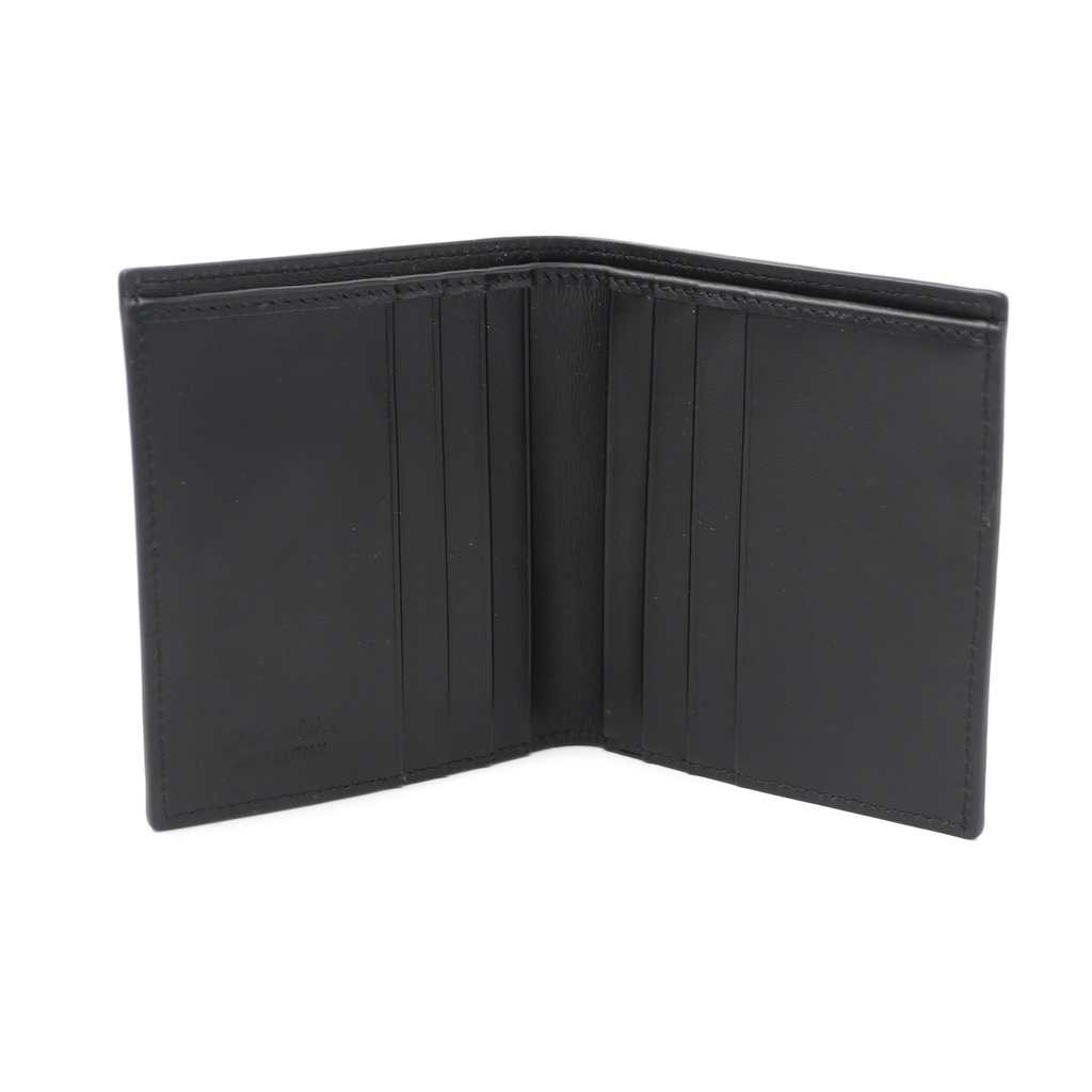 Prada Black Leather Bifold Wallet