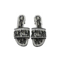 Christian Dior Dentelle Heeled Slide Size 37 1/2