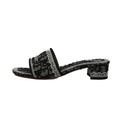 Christian Dior Dentelle Heeled Slide Size 37 1/2