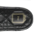 Christian Dior Cannage Slide Black Quilted Cannage Lambskin Size 40