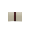 Gucci Rajah Leather Web Pouch In Beige 576538