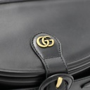 Gucci GG Logo Clasp Belt Bag Black