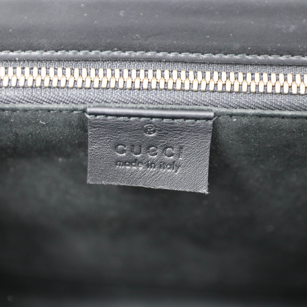 Gucci GG Logo Clasp Belt Bag Black