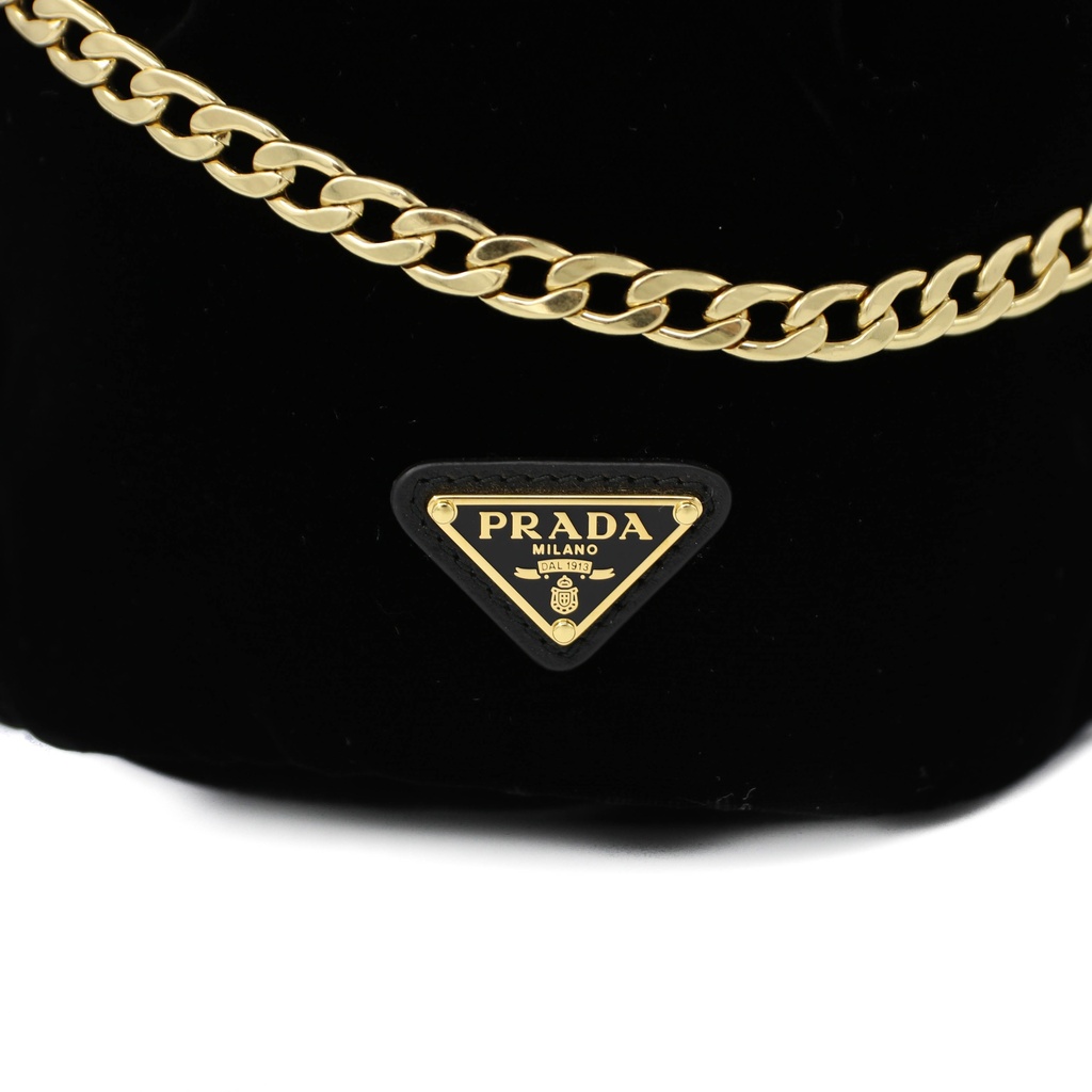 Prada Petit Sac Noir Mini Velvet Black