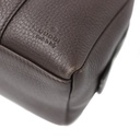 Gucci Dark Brown Pebbled Leather Cosmetic Pouch