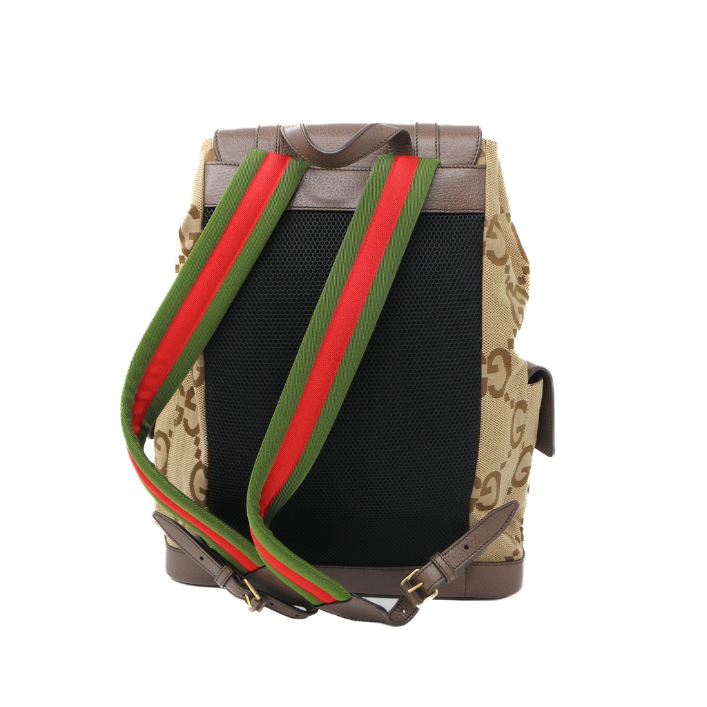Gucci Jumbo GG Backpack Camel and Ebony 678829