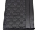 Gucci - 9882 Microguccissima Black Leather Card Case Wallet 262837