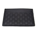 Gucci - 9882 Microguccissima Black Leather Card Case Wallet 262837