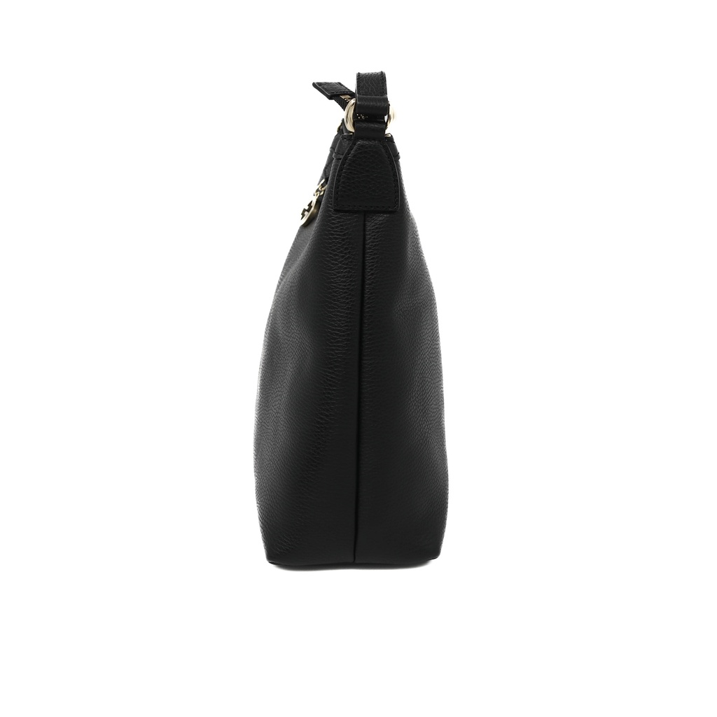 Gucci Black Leather GG Charm Tote Bag