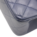 Chanel Classic Double Flap Caviar Small Blue Bag