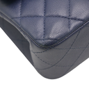 Chanel Classic Double Flap Caviar Small Blue Bag