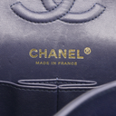 Chanel Classic Double Flap Caviar Small Blue Bag