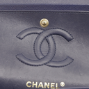 Chanel Classic Double Flap Caviar Small Blue Bag